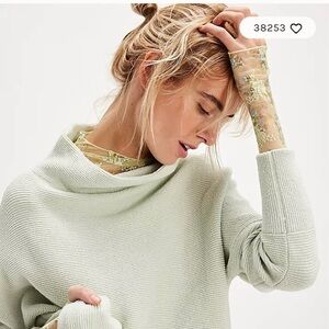 Free People Ottoman Slouchy Tunic — M — Iced Sage